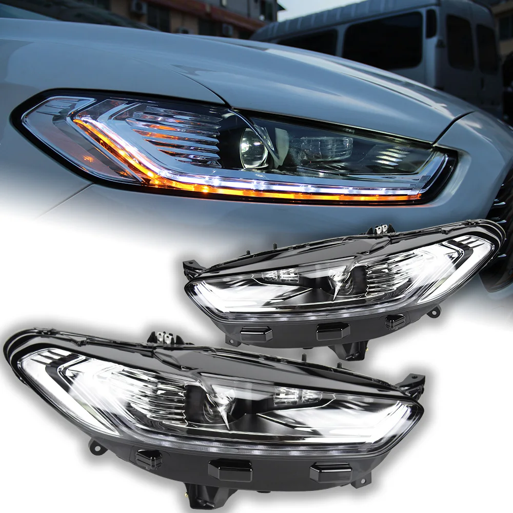 

Car Styling for Ford Fusion Headlight 2013-2016 Mondeo LED Head Lamp H7 D2H Hid Dynamic Signal Bi Xenon LED Beam Accessories