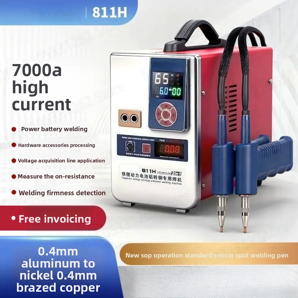 811H Lithium Iron Phosphate Power Battery Aluminum to Copper Spot Welder Large Cell Aluminum to Nickel Welding Equipment