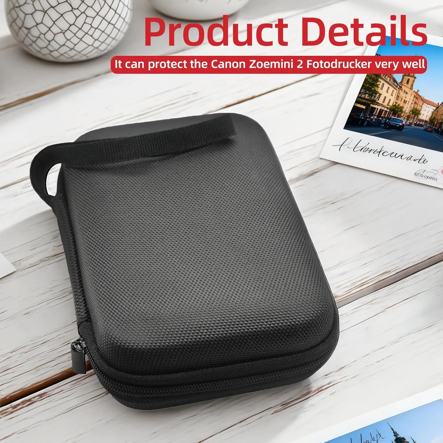 Carrying Hard EVA Case for Canon Zoemini/Zoemini 2/Zoemini S/C/ Ivy 2 Instant Mini Photo Printer Shockproof Travel Storage Bag view 4