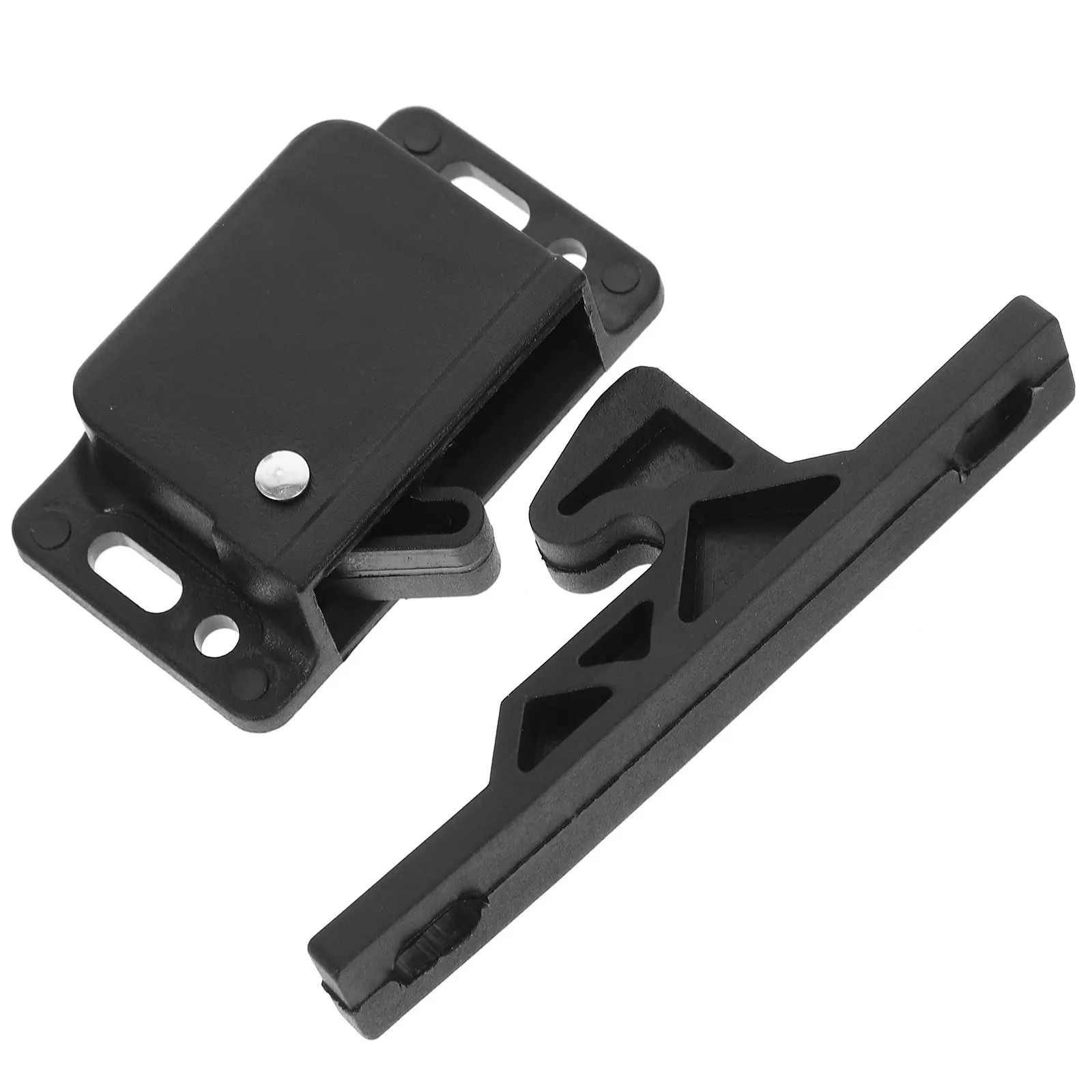 

1Set Rv Drawer Latch Side Mount Design ABS Material Easy Install Push Open Catch for Camper Cabinet Motorhome Kitchen Bathroom