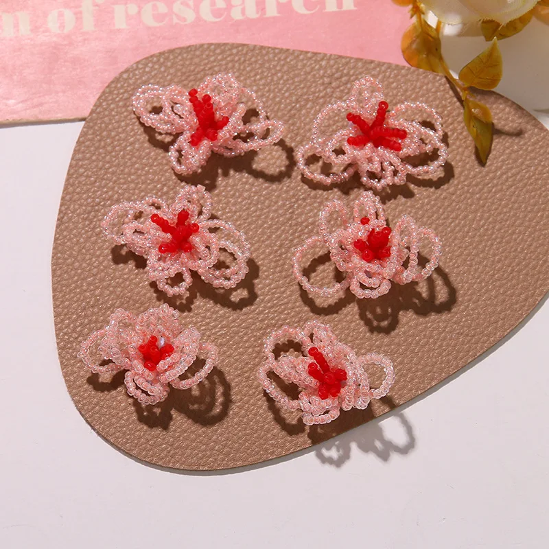 

Shoe Charms 1pc Lightweight Contrast Color Beaded French Ethereal Flower Clog Decor Summer Princess Clear Crystal Waterproof