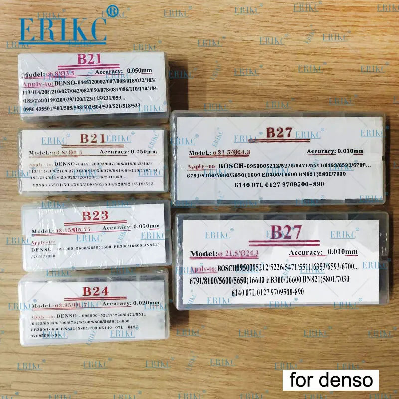 Common Rail Injection Adjusting Shim Kits B21 B23 B24 B27 Diesel Fuel Injector Repair Gasket Set for Denso 400 Pieces