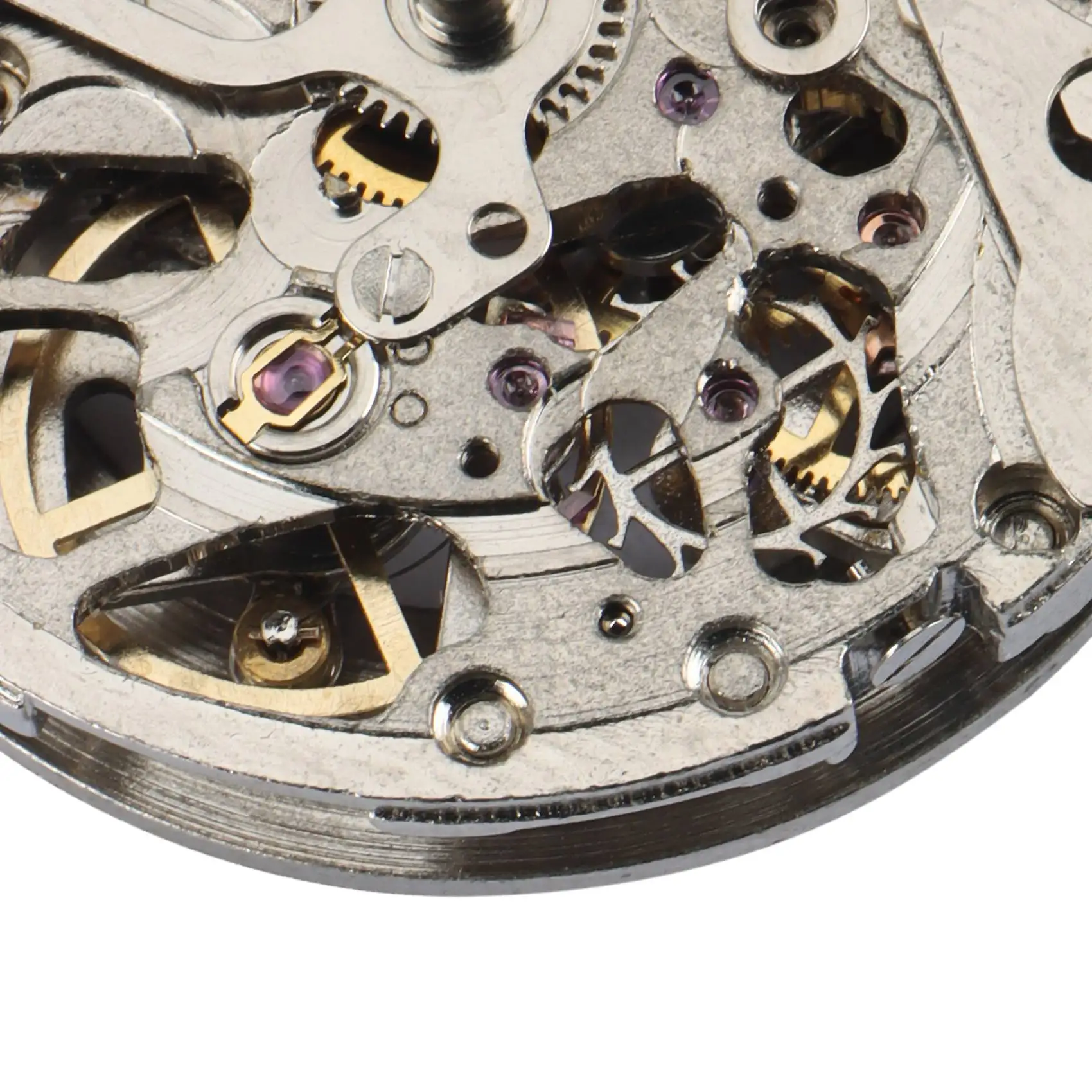 【NEW BAAY】 25.6Mm 3-Hand Skeleton Self-Winding Automatic Mechanical Watch Movement for Miyota 8N24 Watch Accessories
