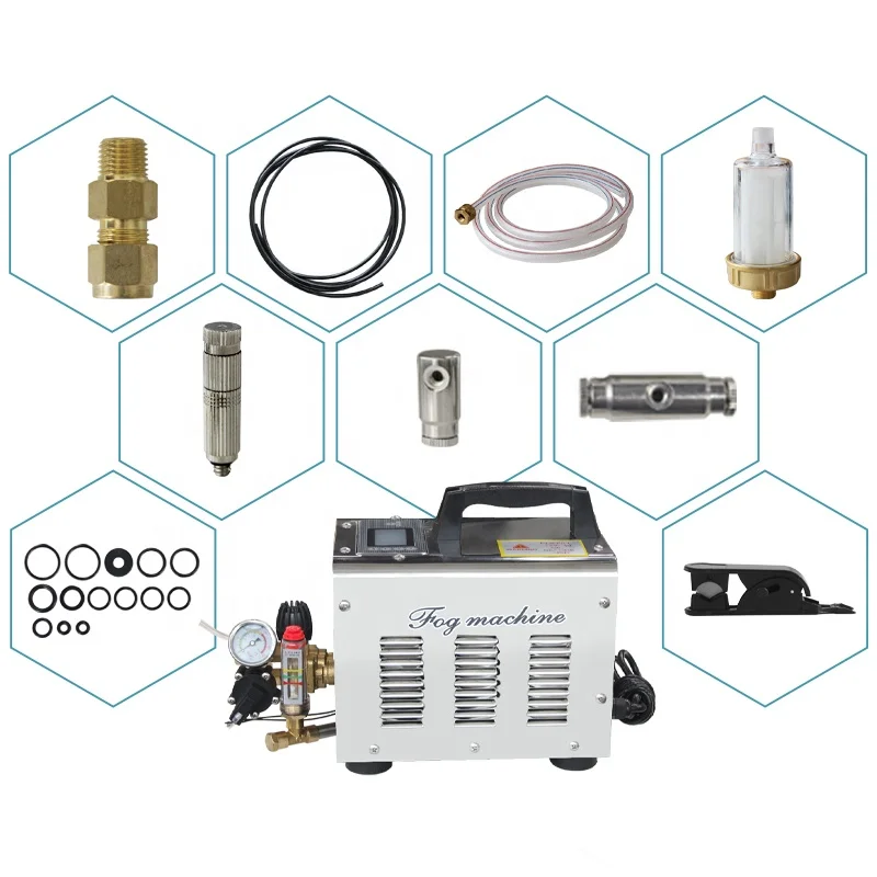 

Outdoor Cooling Fogging Machine Greenhouse Irrigation Misting System Maker Fog Mist Machine For Garden