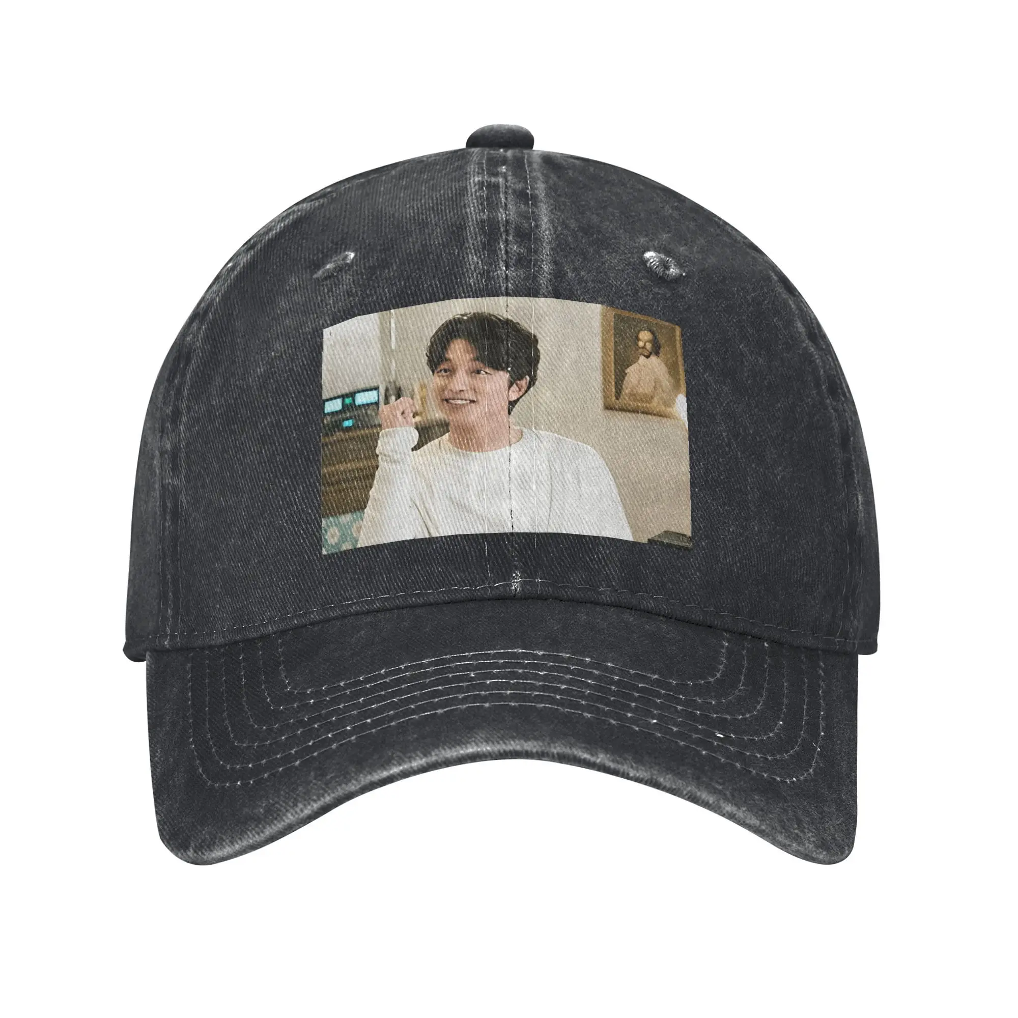 Summer Gong Yoo Baseball Cap Sun  Breathable Design Washed Hip Hop Hats Couple Women Street Style Hiking Fishing Snapback Cap