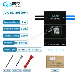 JK Smart B2A20S20P 200A Heat CAN Function For Lithium ion LiFePO4 Lto Batteies