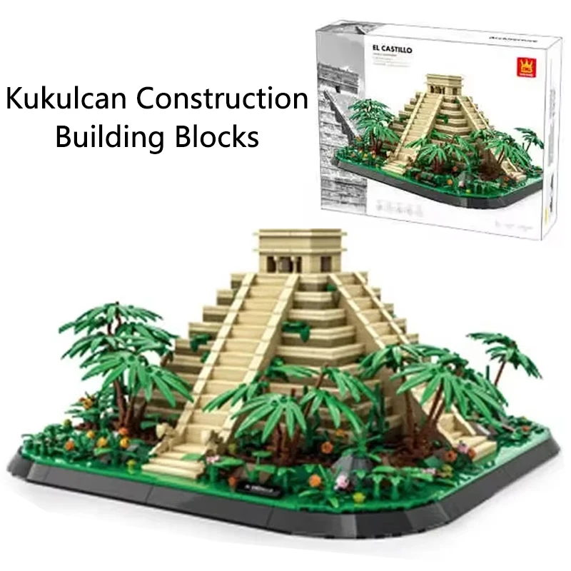 

1346 шт. строительные блоки Kukulcan строительная модель майя историческая древняя архитектура детские игрушки для детей подарки для взрослых