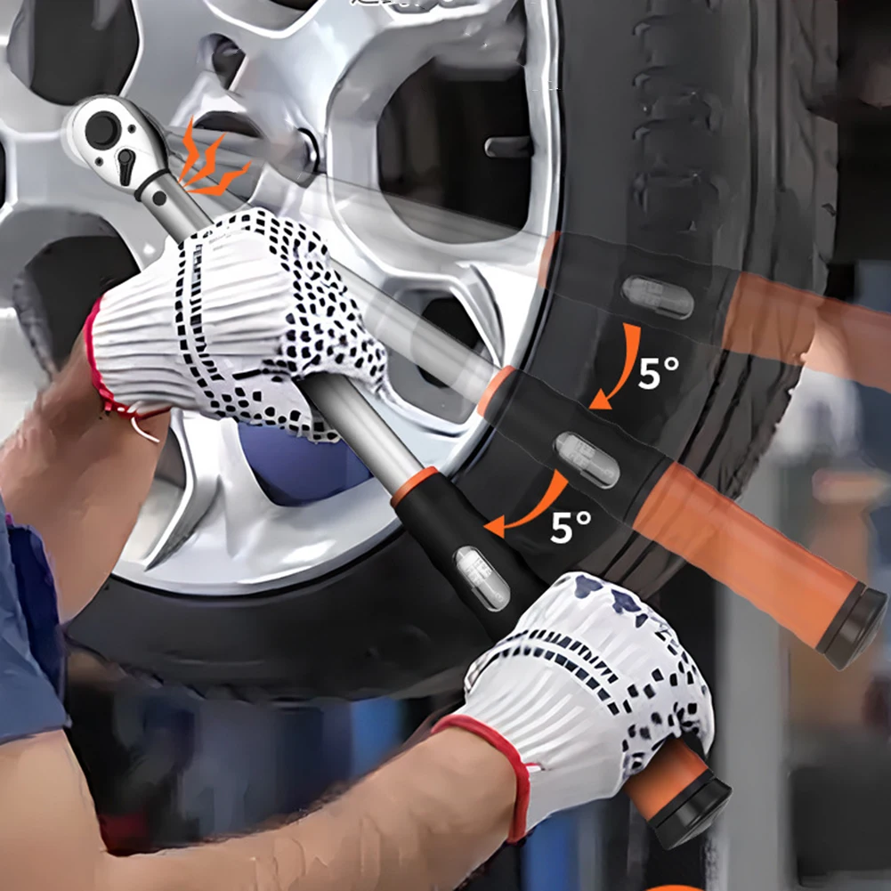 調整可能なトルク設定とスムーズなラチェットヘッドを備えた1個のスクエアドライブトルクレンチ、自動車用の正確なアプリケーションに最適