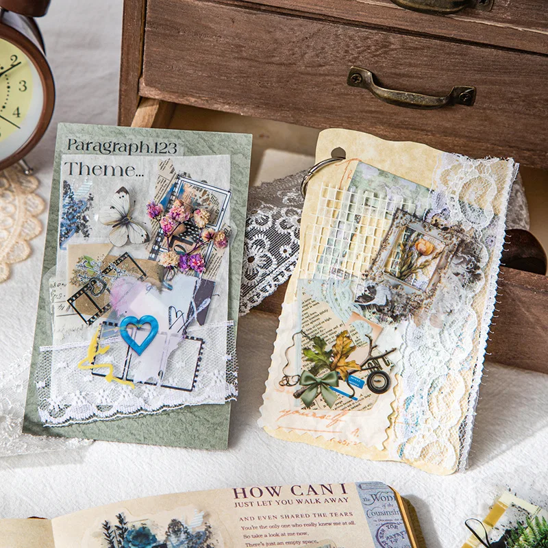 15pcs/lot Memo Pads Material Paper Fragmented diary Journal Scrapbooking paper Card Background Decoration Paper