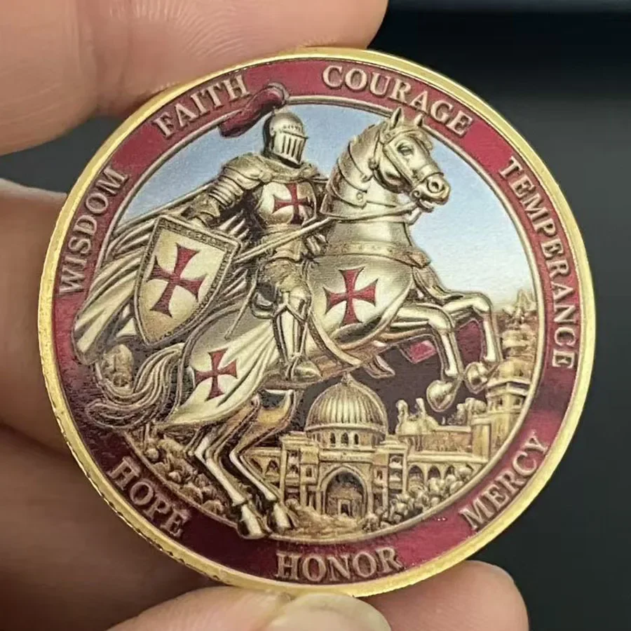 Warrior The King Souvenir Coin Collection Knights Templar