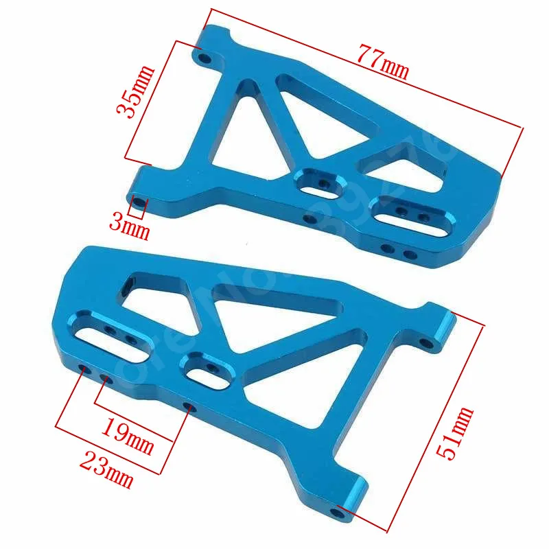 2P FS Racing 513007 Aluminum Front Lower Suspension Arm For 1/10 Scale Models RC Car Monster Truck Brushless Upgrade Parts Metal