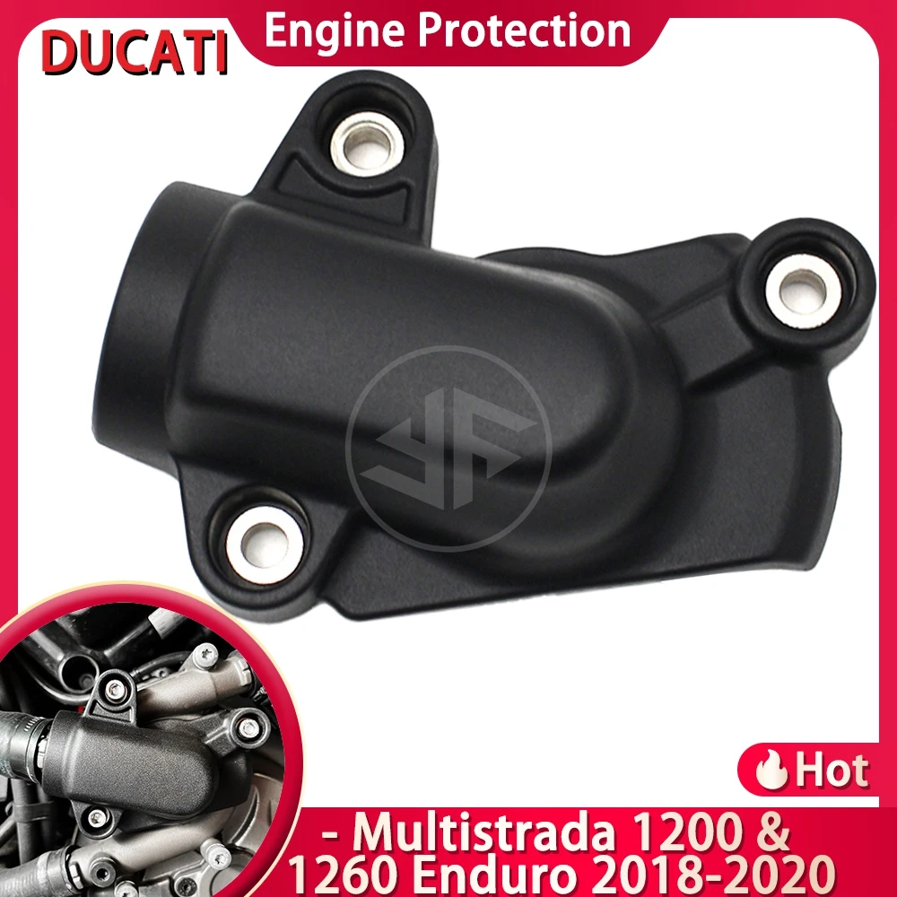 Para DUCATI Multistrada 1200 y 1260 Enduro 2018 2019 2020 accesorios de motocicleta GB protección de motor de carreras cubierta de bomba de agua