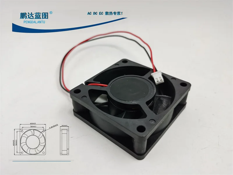 New 6020 Black Label 6cm 12v0.146a Mute Computer Case 60*60 * 20mm Cooling Fan60*60*20mm