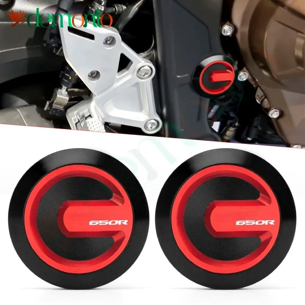 Motorcycle Decoration 1Pair For HONDA CB CBR 650R CB650R CBR650R CB650 R Frame Hole Cap Cover Plug Set Accessories