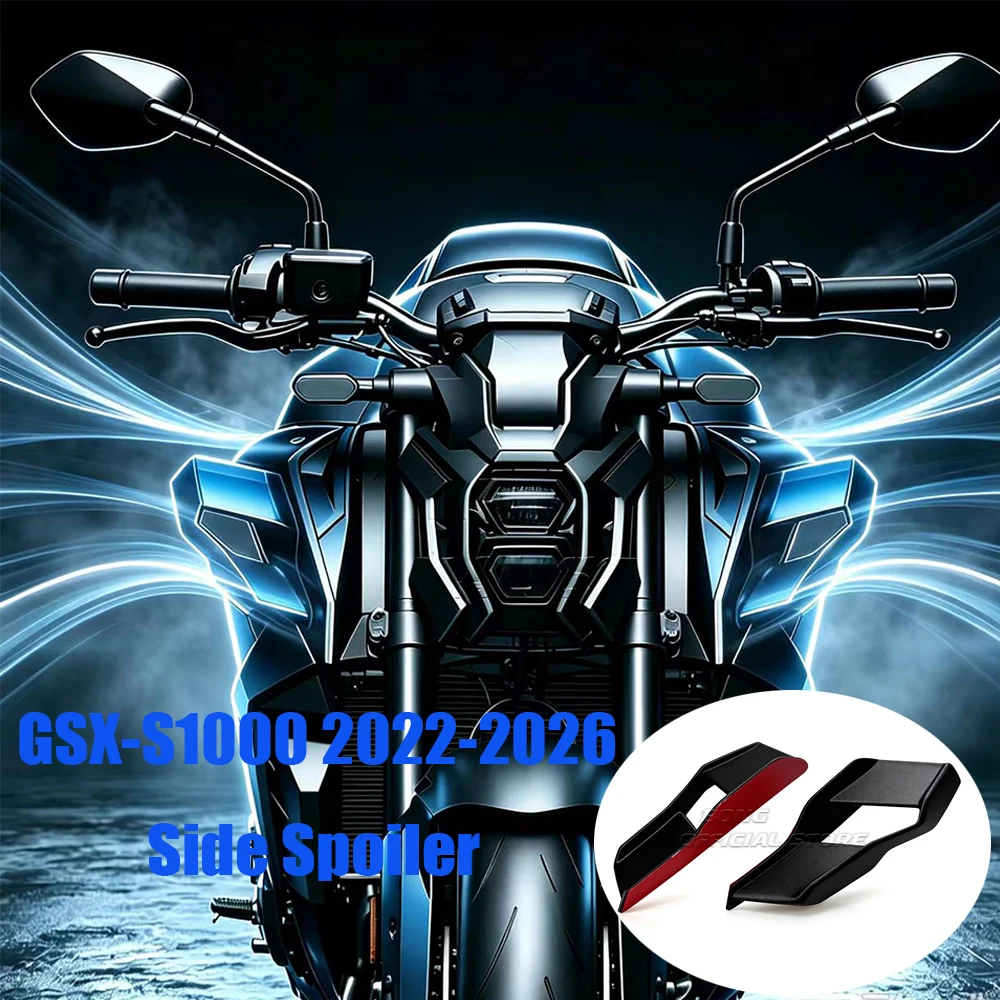 For Suzuki GSX-S1000 2022 2023 2024 2025 2026 Winglet Fairing Front Aerodynamic Spoiler Racing Style Accessories