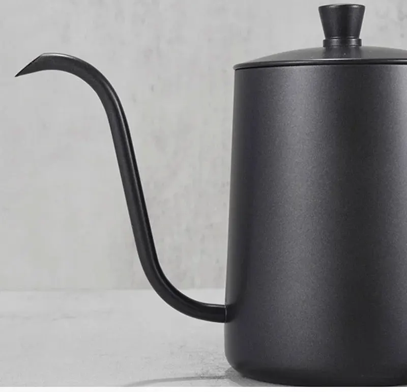 Edelstahl Pour-over Kaffeemaschine Hängen Ohr Hand Brauen Topf Haushalt Lange auslauf Feinen Mund Wasserkocher Tropf Wasserkocher Lange topf – Detail 9