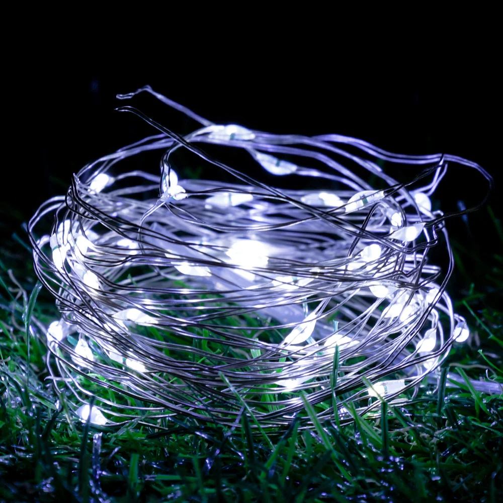 10M LED filo di rame luci stringa alimentato a batteria ghirlanda fata illuminazione stringhe per la decorazione della festa nuziale di natale di festa