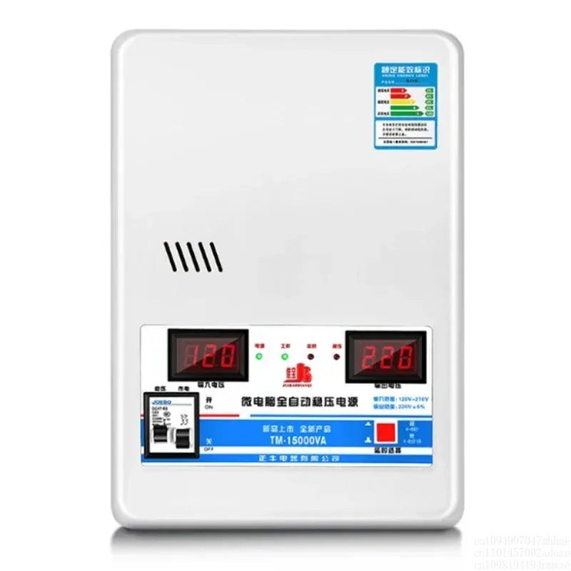 

Estabilizador De Voltaje 15KVa Con Voltaje Entrada 130V-260V Y Salida 220V, Herramienta Fuente Alimentación TM-15000VA