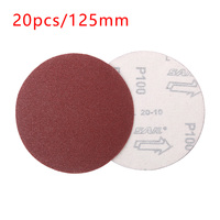 125mm Sanding Paper Set 5Inches 40-60-80-120-2000 Grid Metal Polished Woodworking Abrasive Tools Dremel Accessories Consumables