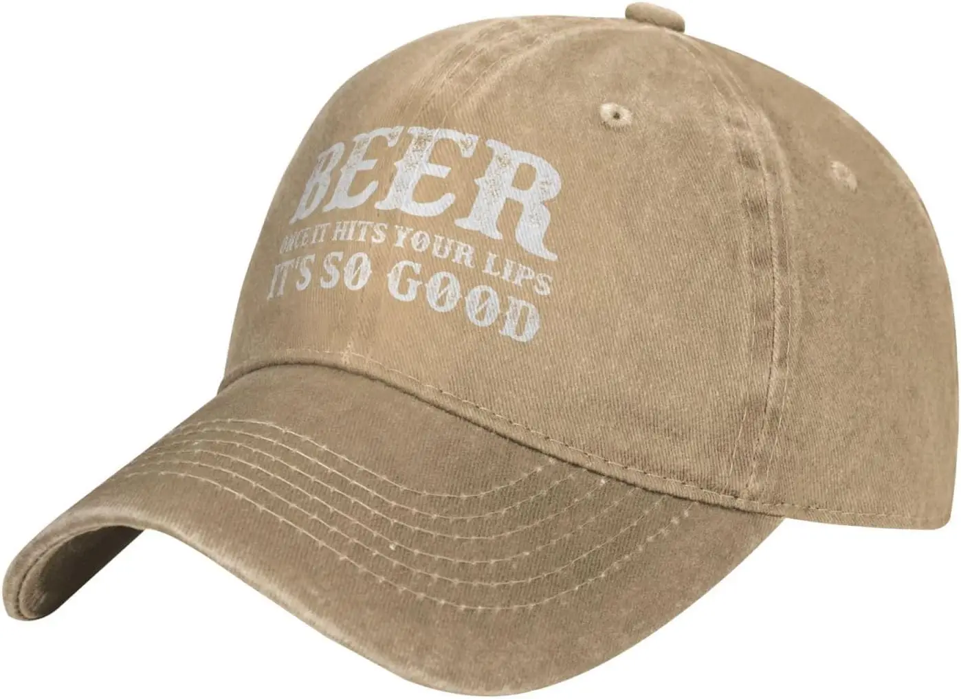 Beer Once It Hits Your Lips It's So Goods Hat for Men Baseball Hats Trendy Caps