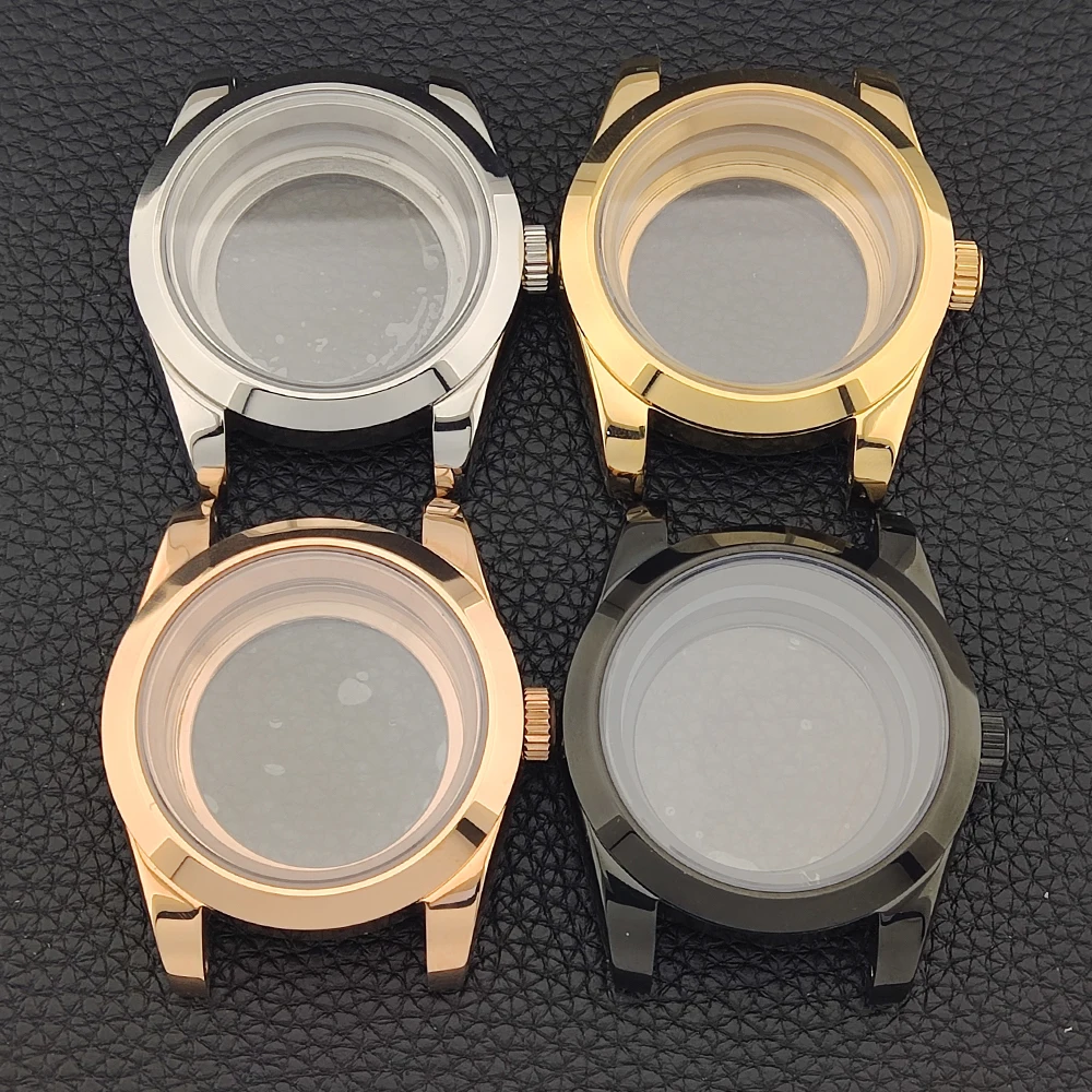 

Мужской корпус часов 39 мм, корпус nh35, серебристый/золотой/розовое золото, сапфировое стекло для механизмов nh34/nh35/nh36/nh38, водонепроницаемый