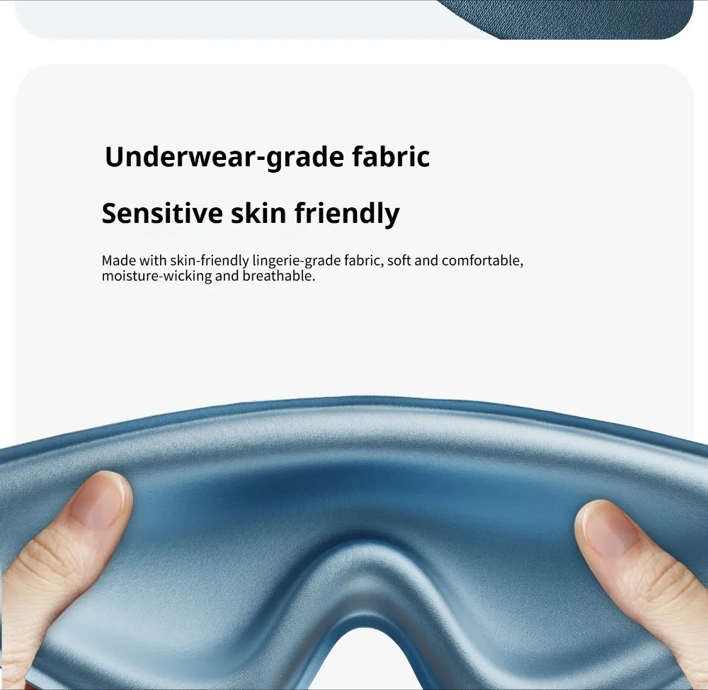 Neue Dreamlight 4S Pro Memory Foam Augenmaske mit Vollschattierung für Entspannung und Schlaf, Lichtblockierend für Besseren Schlaf, Weiche Augenmaske aus Reiner Seide – Detail 30