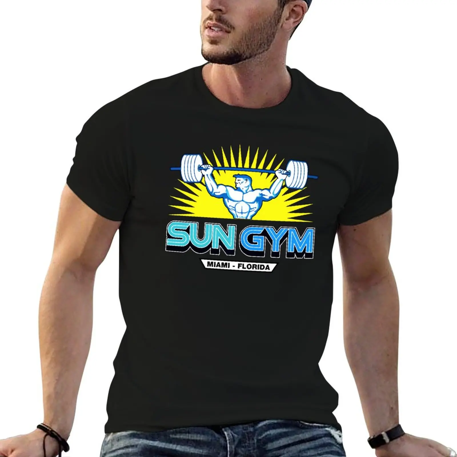 Sun Gym Miami Florida T-Shirt t shirt men 100% cotton luxury brand t shirts for man cotton cotton t shirts man 100% T-shirt