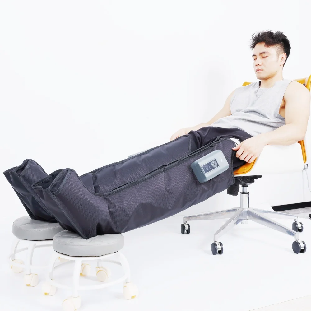 Wireless Air Compression Massage Boots With Portable And Comfortable Design For Muscle Relaxing And Recovery For Athlete