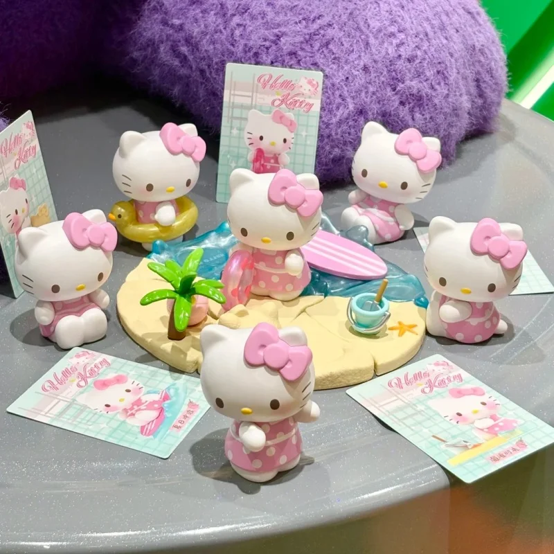 

New Genuine Hellokitty Heartfelt Holiday Series Blind Box Cute Trendy Toys Hellokitty Mystery Box Desk Ornament Lovely Gifts