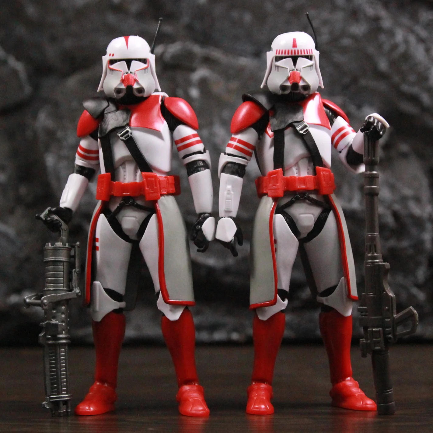New Body Star Wars Coruscant Guard Clone Shock Trooper ARF Heavy Assault Officer 6" Action Figure Toys Phase II P2 The Bad Batch