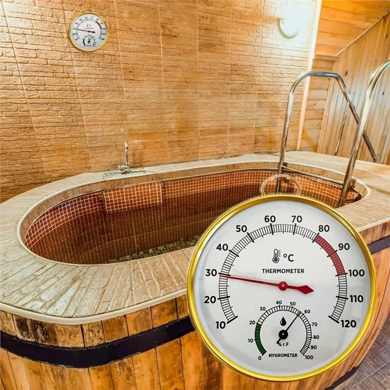 CYCLI-Per vapore per sauna Termometro e igrometro per sauna a vapore, spa domestico e uso interno