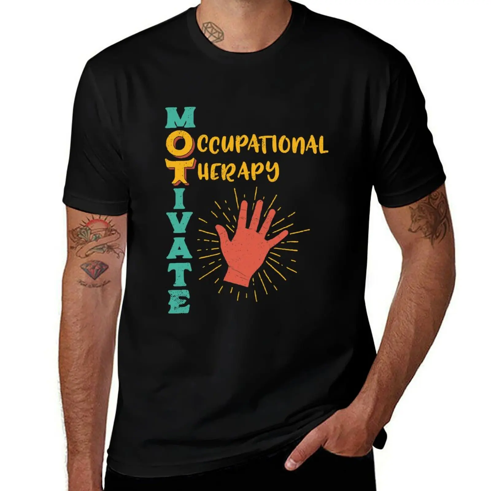 

Motivate OT Occupational Therapy Therapist T-Shirt anime t shirts oversize mens graphic t shirts T-Shirt