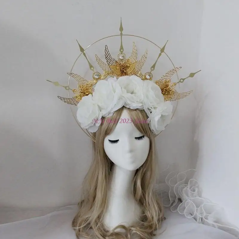 49ME Barroca Diadema Bricolaje Vintage Bricolaje Material