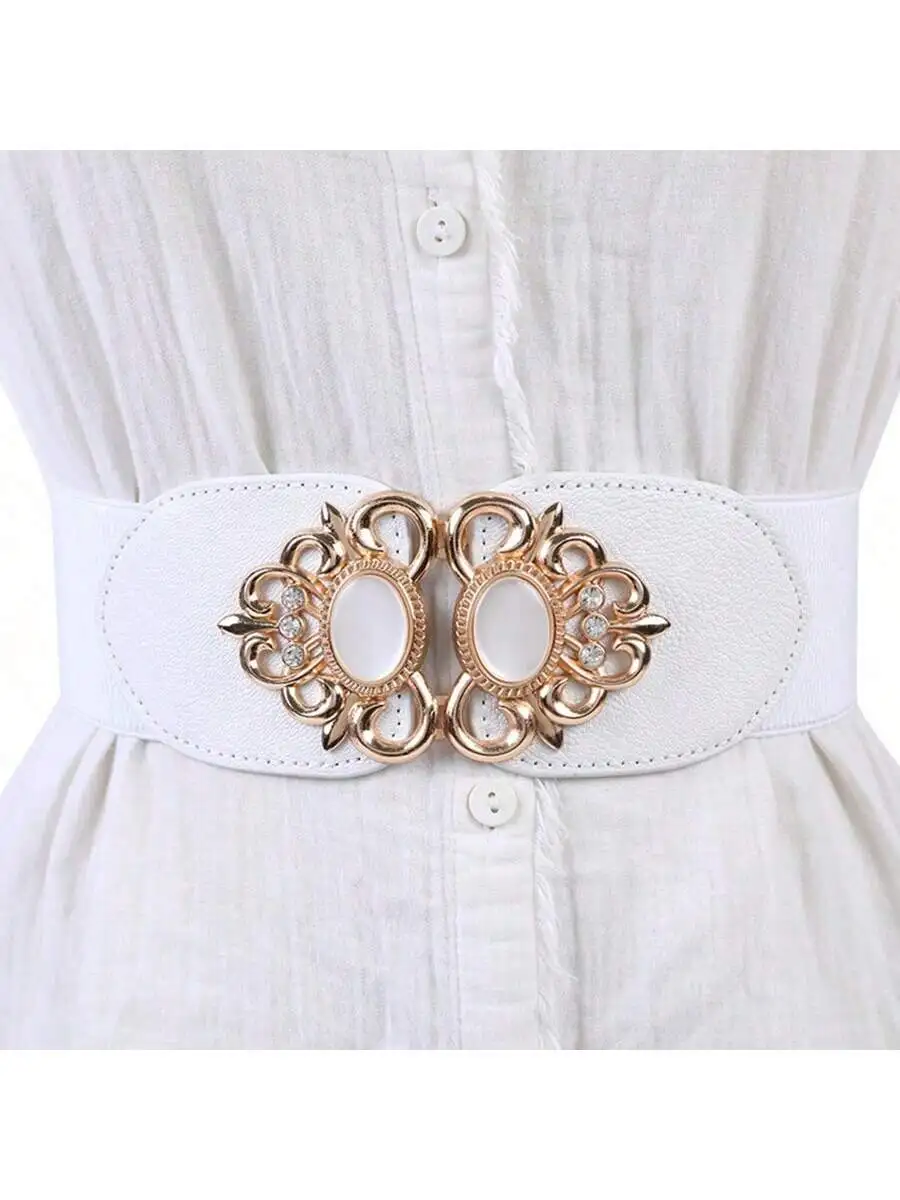 제조업체 도매 패션 여성용 탄력 있는 와이드 벨트 다운 재킷 캐주얼 탄력 벨트 스웨터 K-스타일 장식 벨트