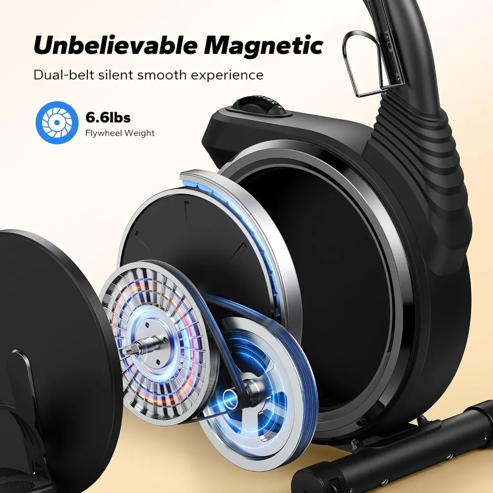 Ligfietsen voor thuis, lichte commerciële hoogwaardige ligfiets voor senioren, volwassenen, magnetische ligfiets