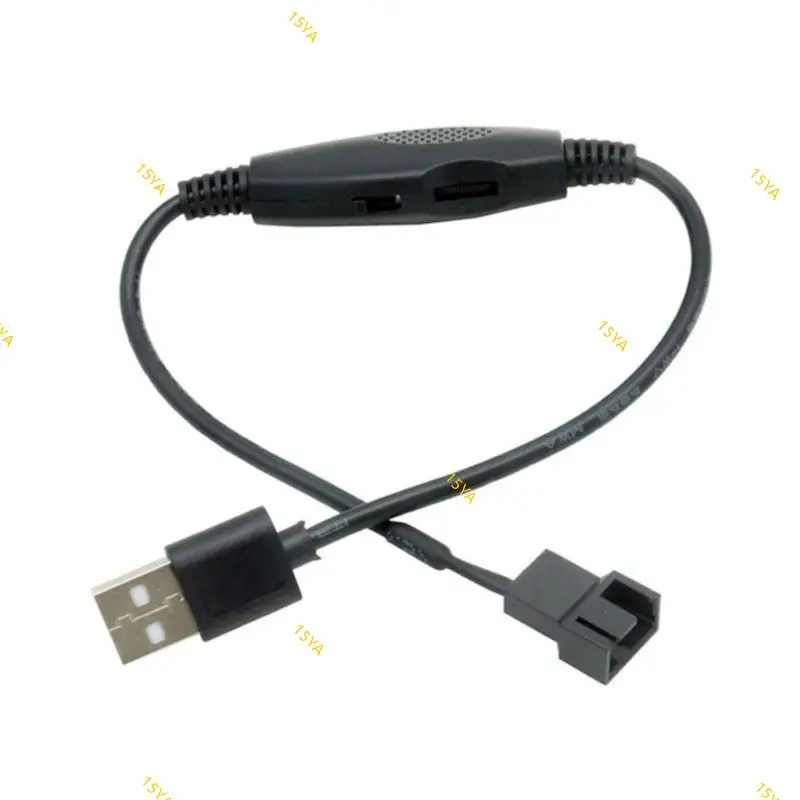15Ya 4 pin sang USB chuyển đổi bộ điều hợp nguồn Bộ chia cáp USB đến 4pin Pwm 5V