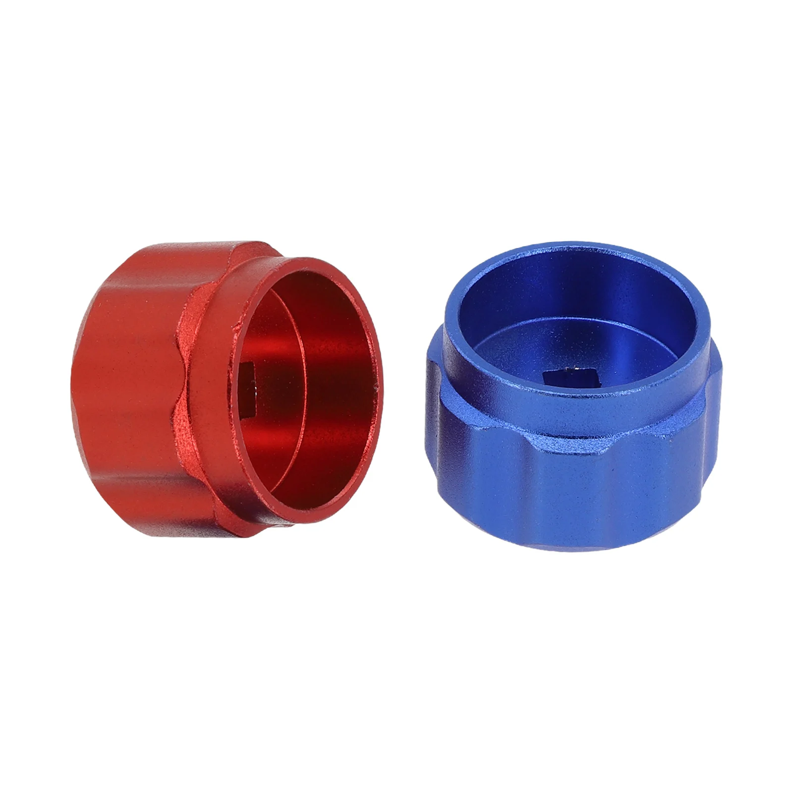 Alumínio Alloy Manifold Gauges Punho Redondo Roda x Knob Handles Vermelho e Azul