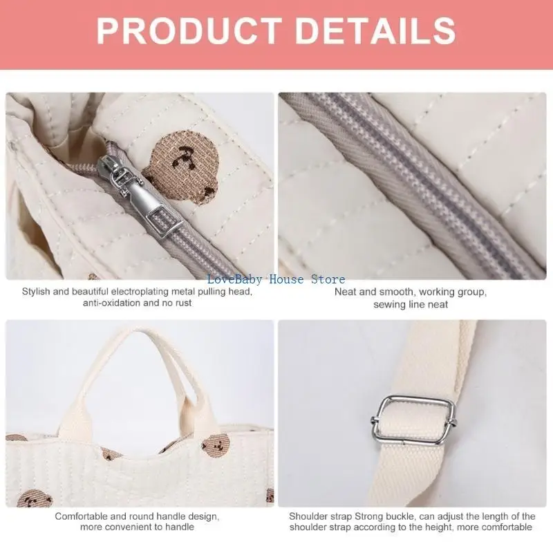 BX0D Przenośna pieluszka torebka wielofunkcyjna torba na ramię