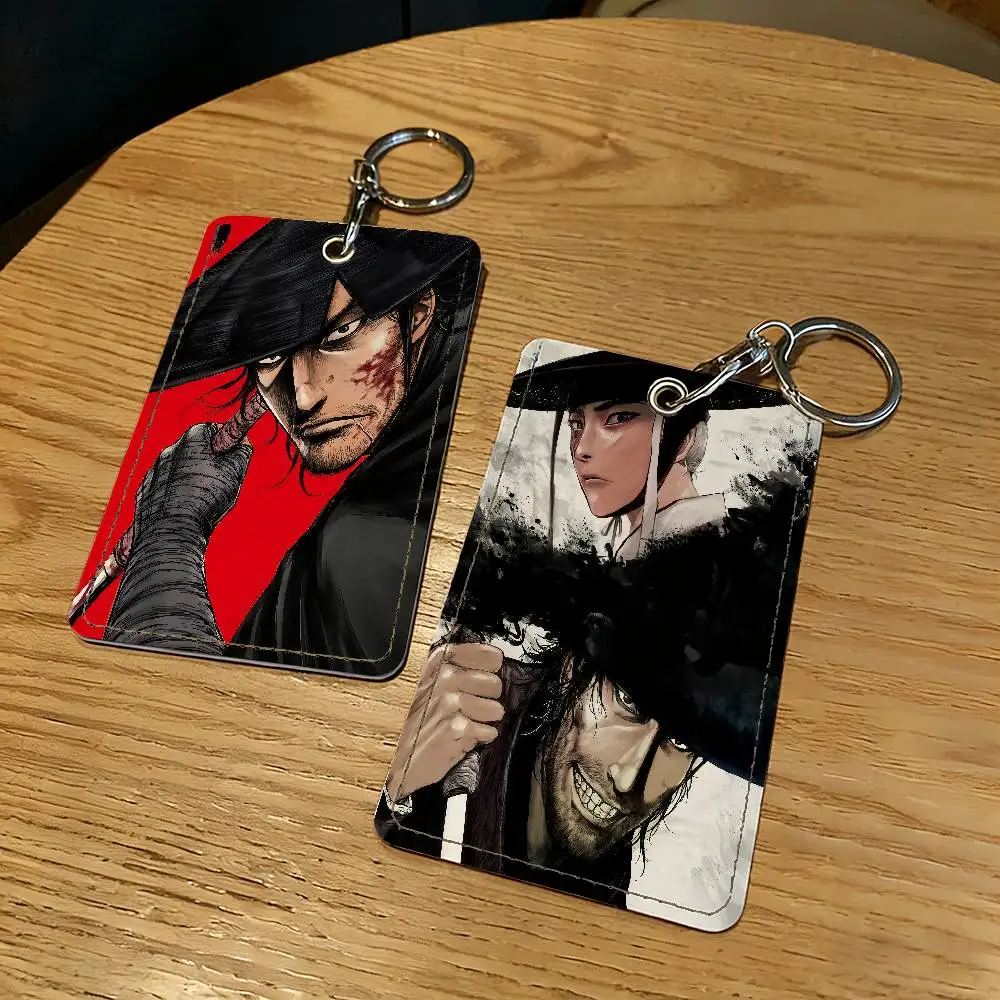 Anime Blades of the Guardians Card Holders Anti-lost Student ID Card Protective Cover Cases Campus Access Cards Key Chain