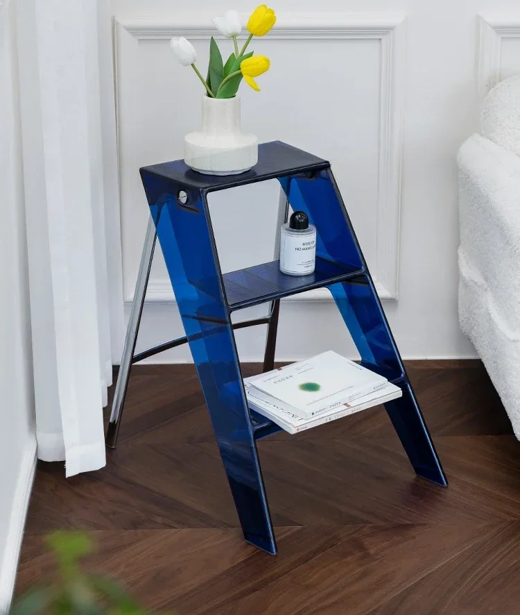 

Nordic multifunctional Internet celebrity sofa edge several designers portable folding ladder home