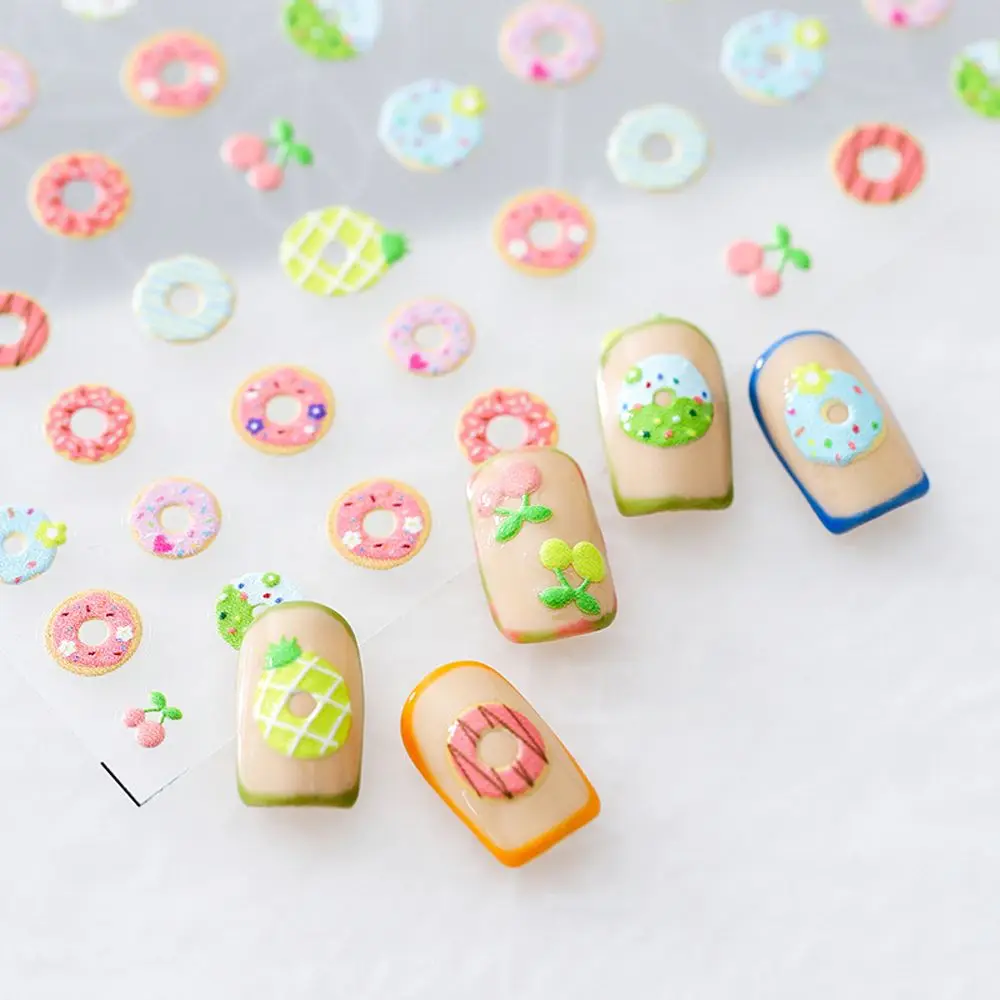 

Rocket Planet Self Adhesive Spaceman Cartoon Nail Sticker DIY Nail Art Decorations Manicure Accessories 5D Carved Nail Decals
