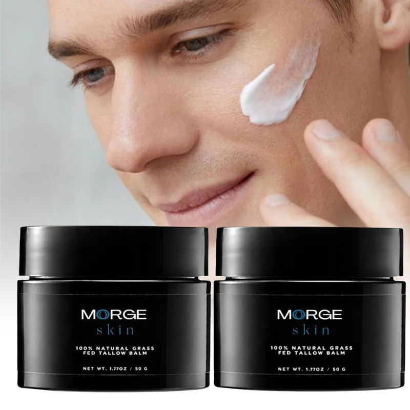 MORGE Skin 100 Percent Natural Grass Fed Tallow Balm Hydrating Repair Facial Skin Balm 50g Gentle Facial Skin Moisturizing Balm