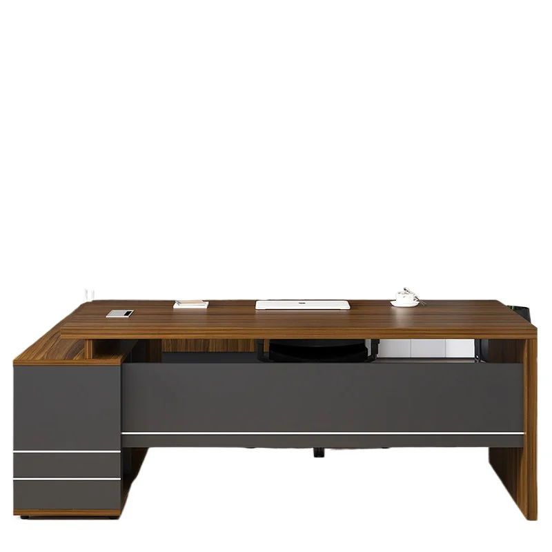 *Modern Cabinet Designer Reading Reading Desk Secretary High Quality Art Bureau Meuble Office Furniture Wooden Boss Table Simple