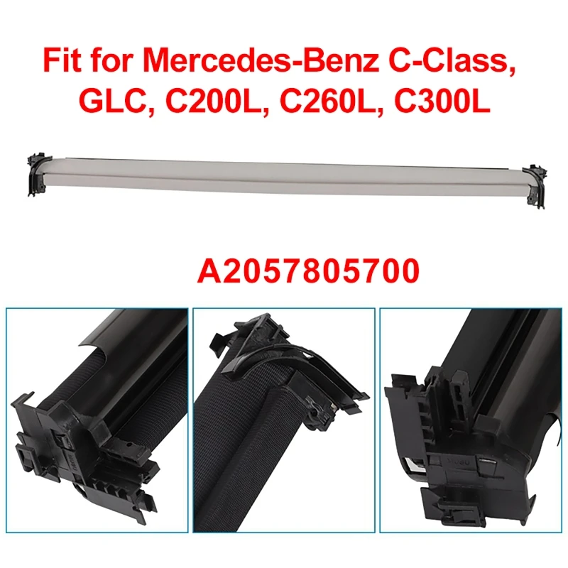 

Auto Sunroof Curtain Cover Panoramic Canopy Sunshade Sunroof Cloth For Mercedes-Benz C-Class, GLC, C200L, C300L A2057805700