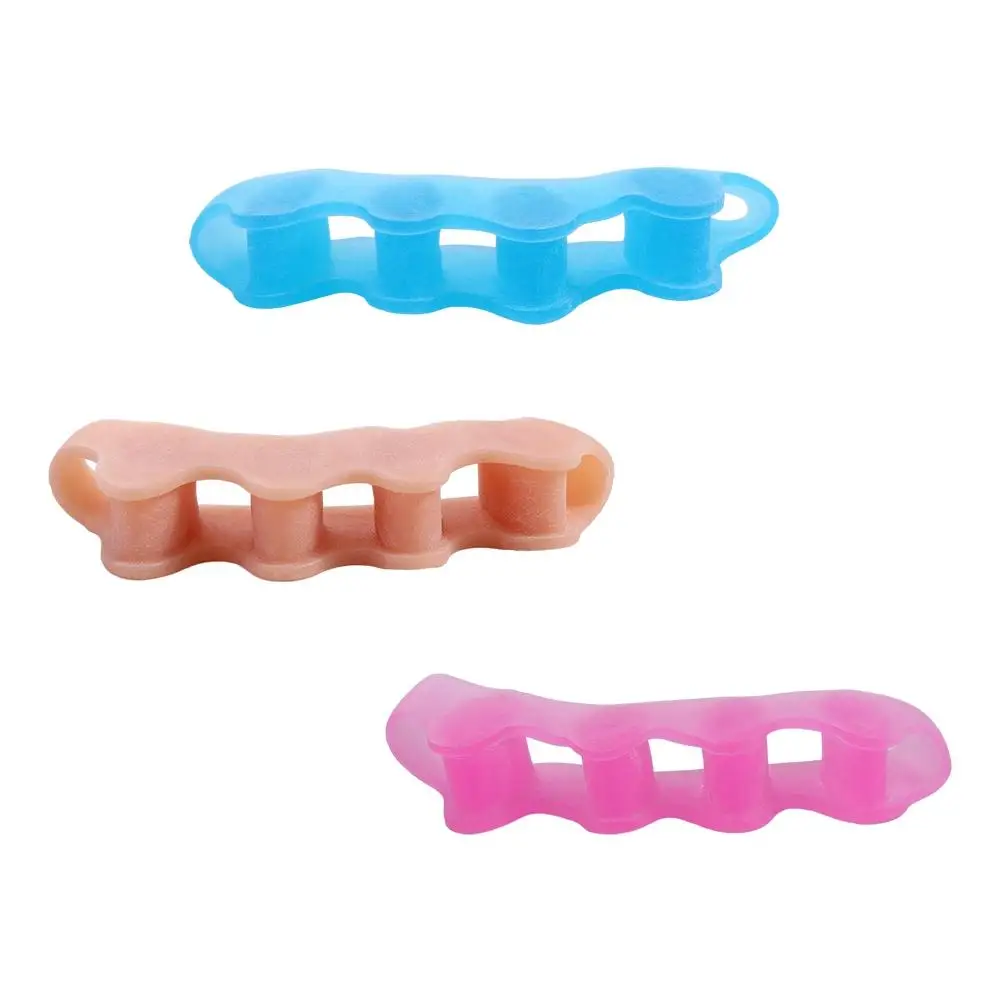 For Pedicure Feet Care Spreader Finger Protector Toe Orthopedic Products Valgus Corrector Five-Hole Toe Divider Toe Separator