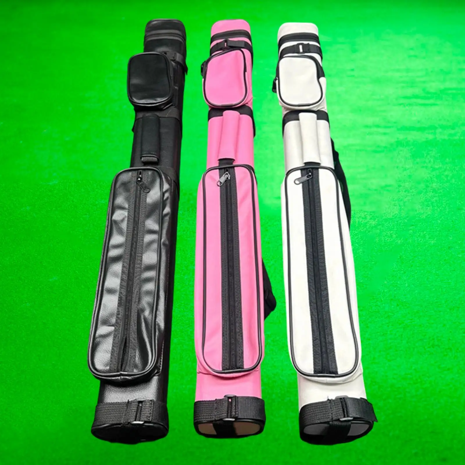 

Pool Cue Carry Bag Billiard Accessories for 1/2 2x3 Scratch Resistant, Holds 2 Butts and 3 Shafts, Billiard Stick Bag