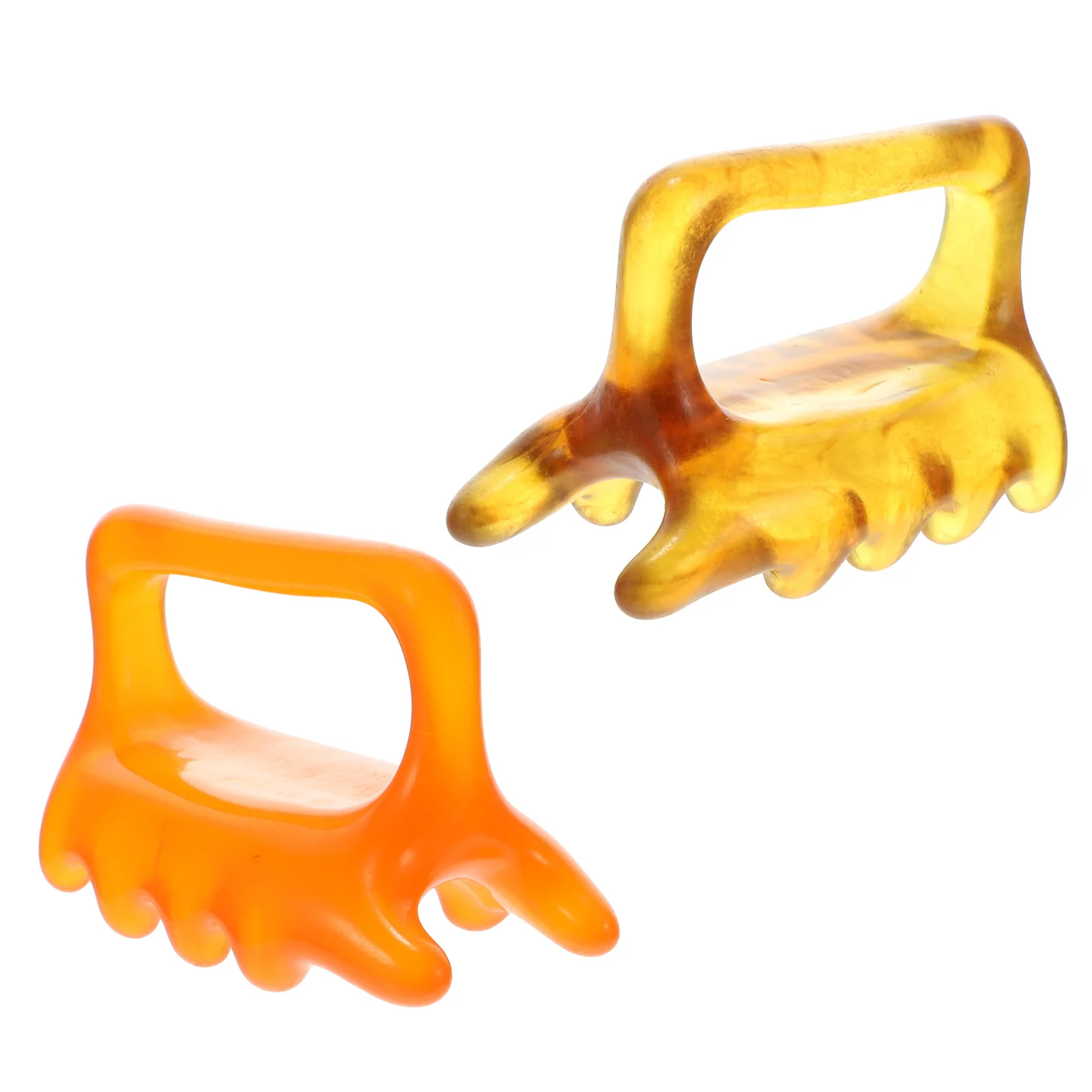 2pcs Resin Massage Tool For Back Neck Shoulder Body Acupoint Press Guasha Therapy Bursitis Sciatica Arthritis Relief Back