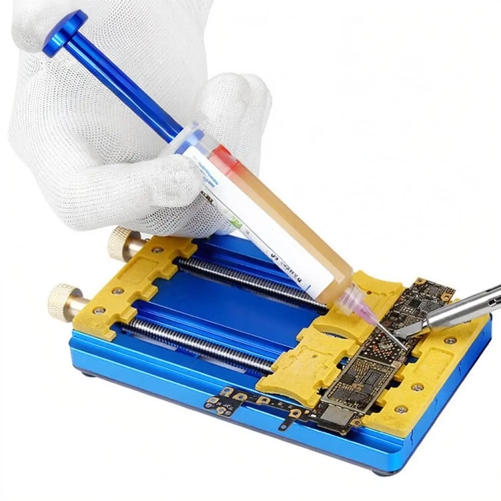 Manual Solder Paste Pusher Dispenser Applicator For Electronic Welding Flux Repair Tool Circuit Board Soldering Accessory