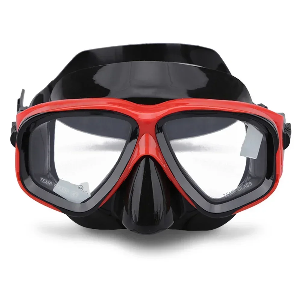 Suba Diving Mask Myopia 1.5-8.0 Tempered Lens Anti-fog Free Dive Goggles freedive