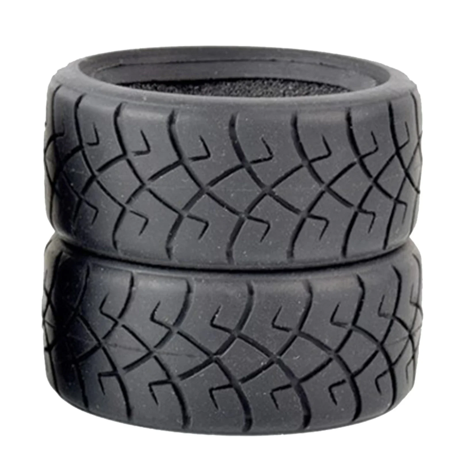 2/4Pcs High Grip Soft Tires for 1:10 RC On-Road Car - Fit Tamiya M05 M06 M07 Touring Models, Upgrade Rubber Wheels
